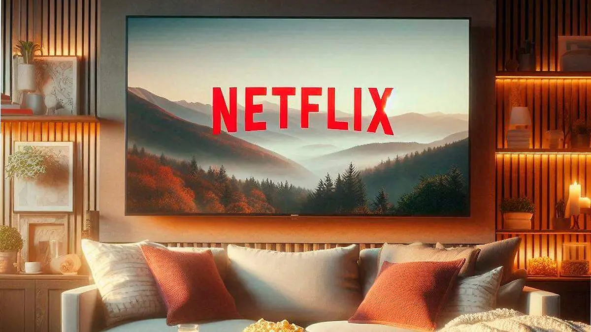 Pantalla con logotipo de netflix